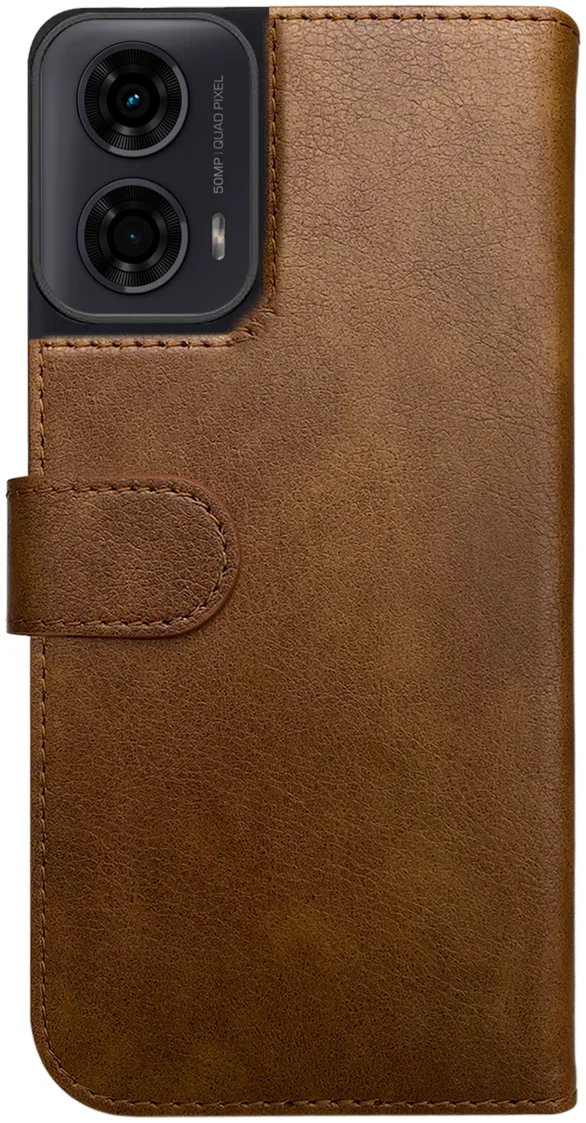 Rosso Element Motorola Moto G35 Hoesje Book Case Wallet Bruin afbeelding 2