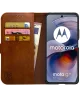 Rosso Element Motorola Moto G55 Hoesje Book Case Wallet Bruin