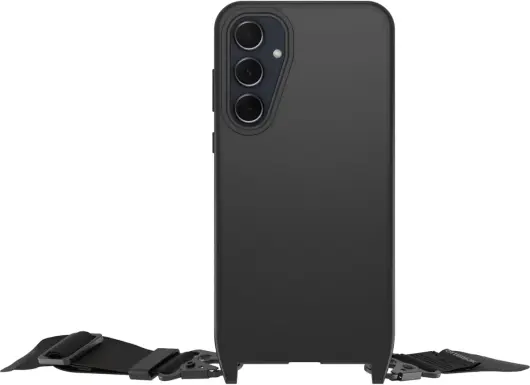 OtterBox React Lanyard Samsung Galaxy A35 Hoesje met Koord Zwart afbeelding 2