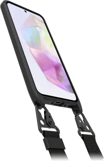 OtterBox React Lanyard Samsung Galaxy A35 Hoesje met Koord Zwart afbeelding 5