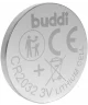 Buddi CR2032 Lithium Knoopcelbatterij Autosleutel 210mh / 3V (5-Pack)