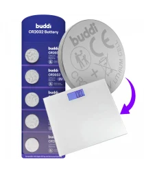 Buddi CR2032 Lithium Knoopcelbatterij Weegschaal 210mh / 3V (5-Pack)