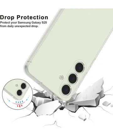 Samsung Galaxy S25 Hoesje Dun TPU Back Cover Transparant Hoesjes