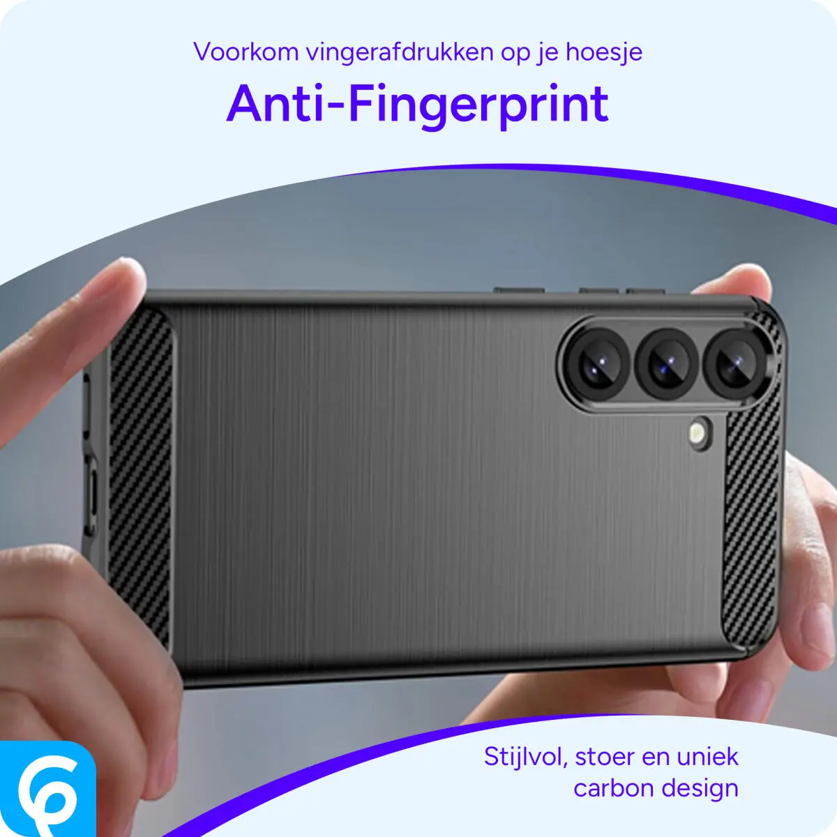 Samsung Galaxy S25 Hoesje Geborsteld TPU Flexibele Back Cover Zwart afbeelding 5