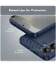 Samsung Galaxy S25 Hoesje Geborsteld TPU Flexibele Back Cover Blauw