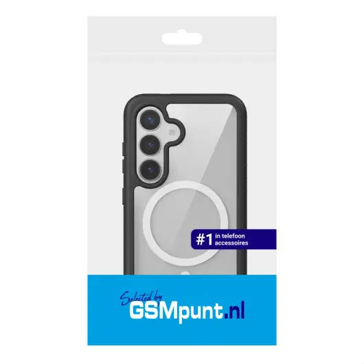 Samsung Galaxy S25 Hoesje Full Protect 360° Cover met MagSafe / Qi2 Zwart afbeelding 11