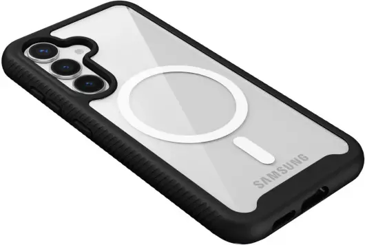 Samsung Galaxy S25 Hoesje Full Protect 360° Cover met MagSafe / Qi2 Zwart afbeelding 9