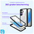 Samsung Galaxy S25 Hoesje Full Protect 360° Cover met MagSafe / Qi2 Zwart afbeelding 4
