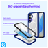 Samsung Galaxy S25 Hoesje Full Protect 360° Cover met MagSafe / Qi2 Blauw afbeelding 4