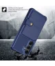 Samsung Galaxy S25 Hoesje 3-in-1 Pasjes Portemonnee Back Cover Blauw