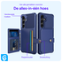 Samsung Galaxy S25 Hoesje 3-in-1 Pasjes Portemonnee Back Cover Blauw afbeelding 5
