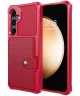 Samsung Galaxy S25 Hoesje 3-in-1 Pasjes Portemonnee Back Cover Rood