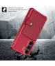 Samsung Galaxy S25 Hoesje 3-in-1 Pasjes Portemonnee Back Cover Rood