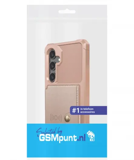 Samsung Galaxy S25 Hoesje 3-in-1 Pasjes Portemonnee Back Cover Roze afbeelding 9