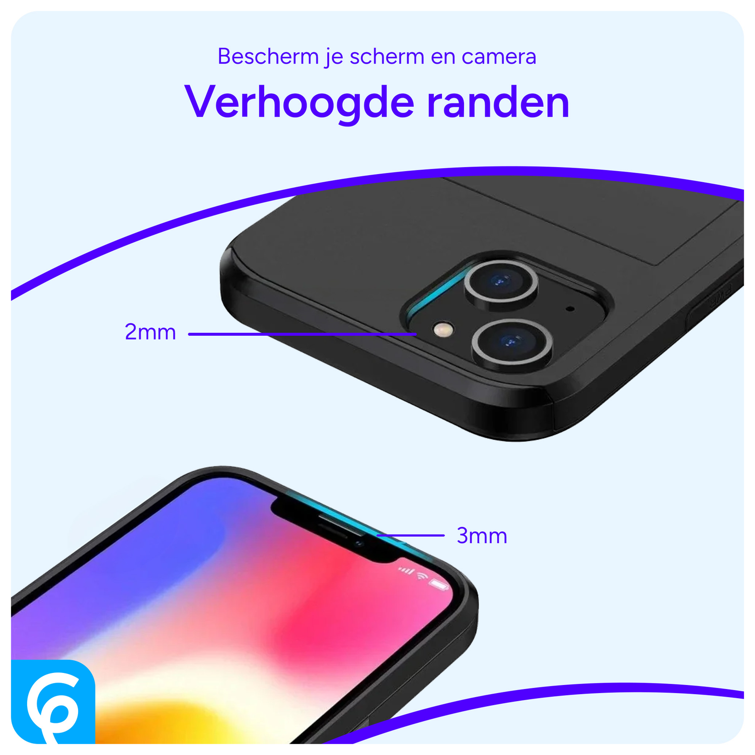 Samsung Galaxy S25 Hoesje met Slider Kaarthouder Back Cover Zwart afbeelding 6