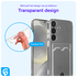 Samsung Galaxy S24 Hoesje Dun TPU met Pasjeshouder Back Cover Transparant afbeelding 5