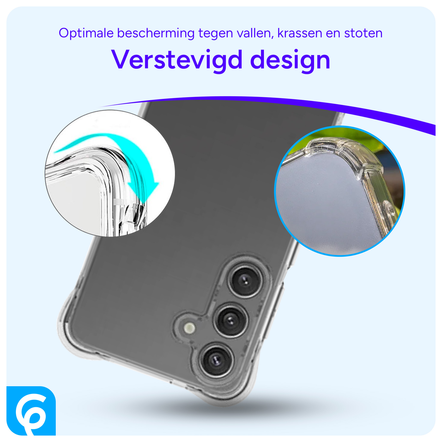 Samsung Galaxy S25 Plus Hoesje Schokbestendig en Dun TPU Back Cover Transparant afbeelding 2