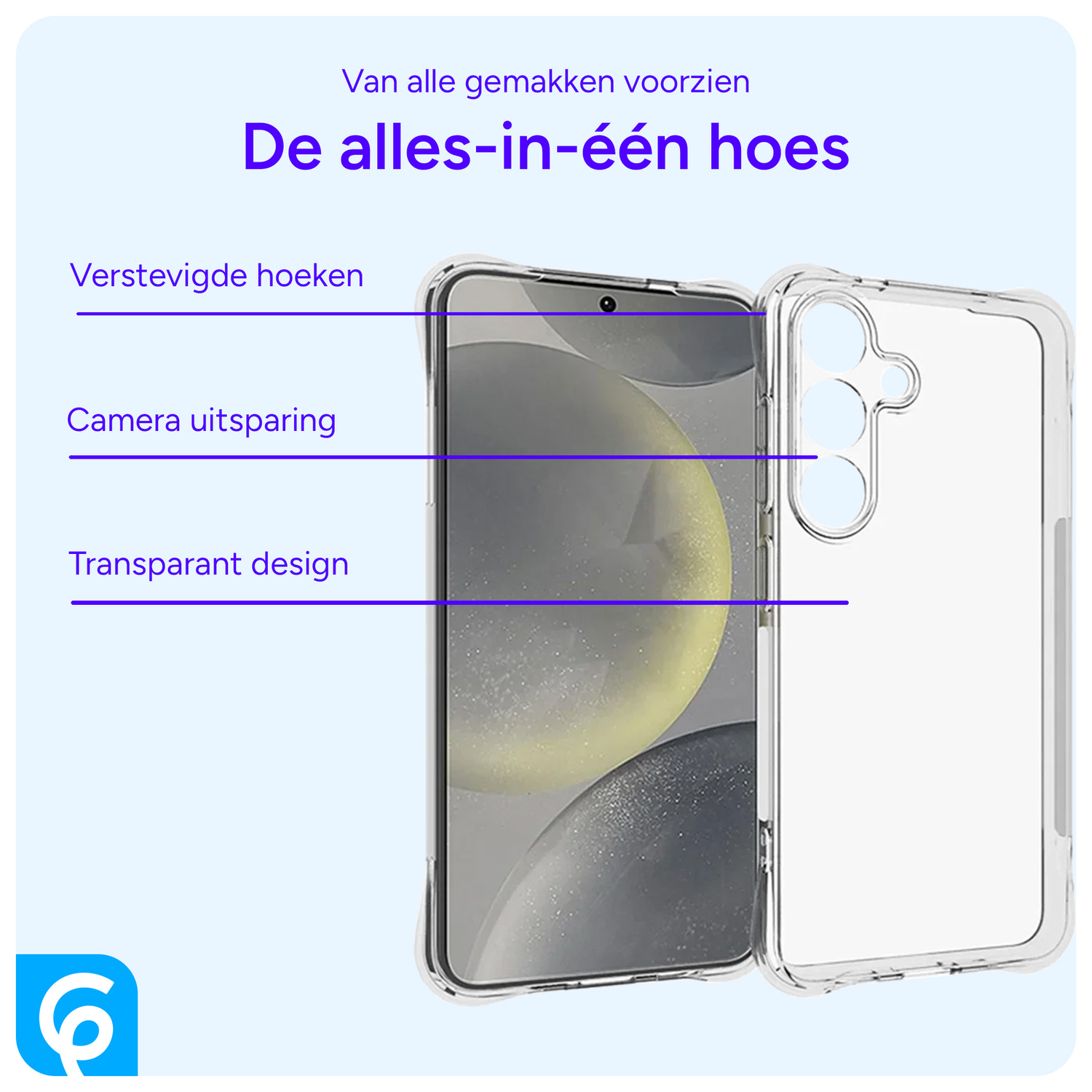 Samsung Galaxy S25 Plus Hoesje Schokbestendig en Dun TPU Back Cover Transparant afbeelding 4