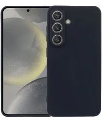 Samsung Galaxy S25 Plus Hoesje Dun TPU Back Cover Matte Zwart