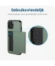 Samsung Galaxy S25 Plus Hoesje met Slider Kaarthouder Back Cover Groen