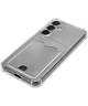 Samsung Galaxy S24 Plus Hoesje Dun TPU met Pasjeshouder Back Cover Transparant