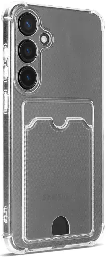 Samsung Galaxy S25 Plus Hoesje Dun TPU met Pasjeshouder Back Cover Transparant afbeelding 7