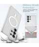 Samsung Galaxy S25 Ultra Hoesje Hard Back Cover met MagSafe / Qi2 Transparant