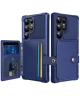 Samsung Galaxy S25 Ultra Hoesje 3-in-1 Pasjes Portemonnee Back Cover Blauw