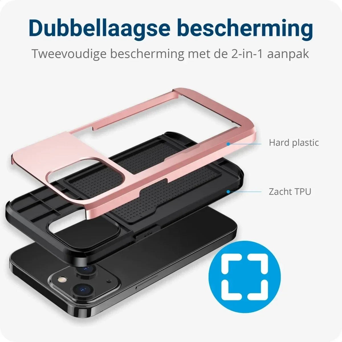 Samsung Galaxy S25 Ultra Hoesje met Slider Kaarthouder Back Cover Roze afbeelding 12