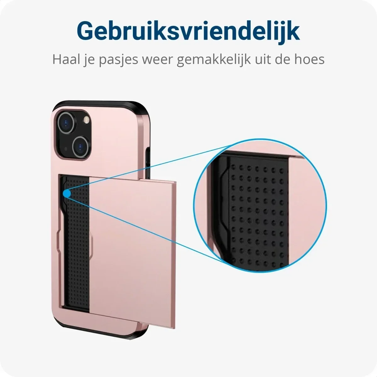Samsung Galaxy S25 Ultra Hoesje met Slider Kaarthouder Back Cover Roze afbeelding 9