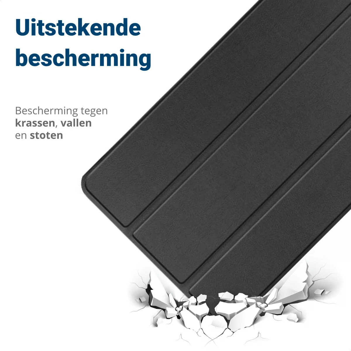 Xiaomi Redmi Pad SE Hoes Tri-Fold Book Case met Standaard Zwart afbeelding 2