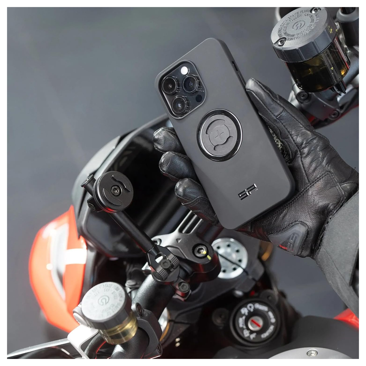 SP Connect Moto Mount 3D 1 1/2 SPC+ Telefoonhouder Motor SPC+ Hoesjes Chrome afbeelding 7