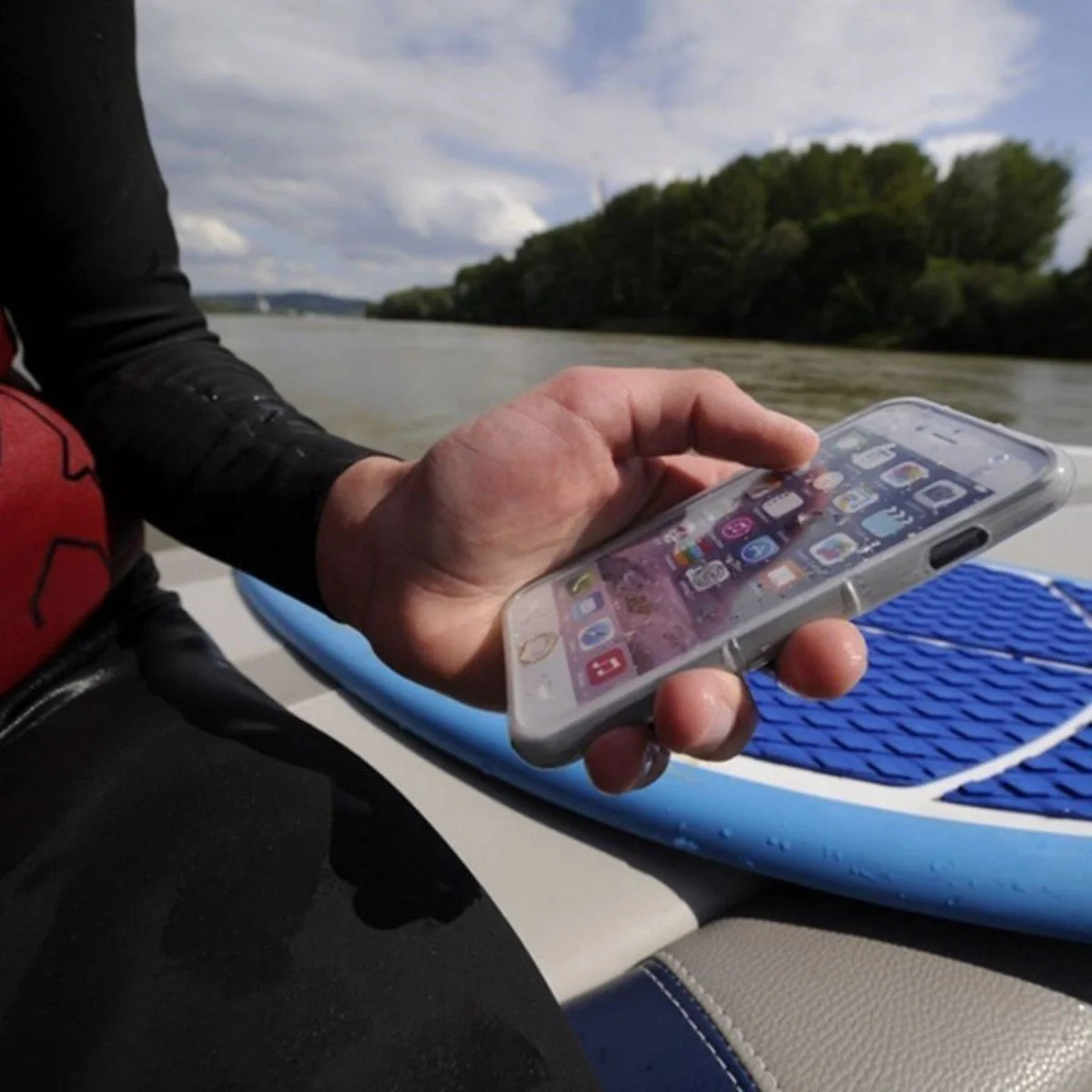SP Connect Weather Cover iPhone 16 Pro Max Hoesje Waterdicht Transparant afbeelding 4