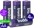 Buddi Oplaadbare AA Batterijen 2.800 mAh 1.2V 4 Stuks