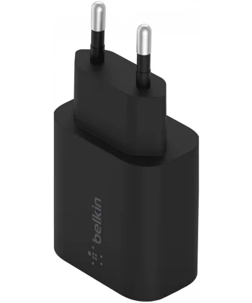 Belkin BoostCharge 25W USB-C Adapter PD Oplader Fast Charge Zwart Opladers