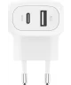 Belkin BoostCharge 42W PD/PPS Dual Wall Charger USB-A/USB-C Adapter Wit