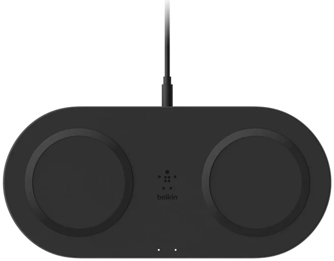 Belkin BoostCharge 15W Qi Wireless Charging Dual Pad Draadloze Oplader Zwart afbeelding 2