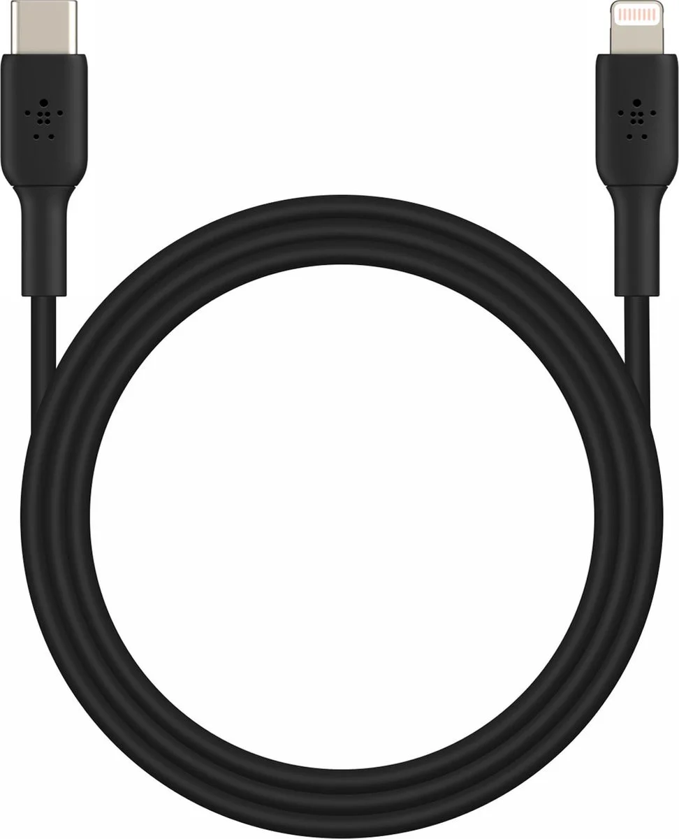 Belkin BoostCharge MFi-Gecertificeerde USB-C naar Lightning Kabel 1M Zwart afbeelding 5