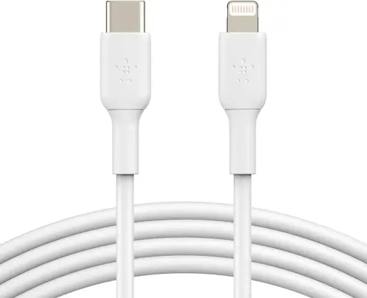 Belkin BoostCharge MFi-Gecertificeerde USB-C naar Lightning Kabel 1M Wit afbeelding 5