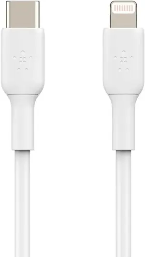 Belkin BoostCharge MFi-Gecertificeerde USB-C naar Lightning Kabel 1M Wit afbeelding 2