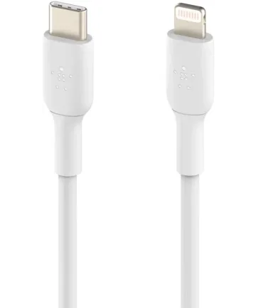 Belkin BoostCharge MFi-Gecertificeerde USB-C naar Lightning Kabel 2M Wit Kabels