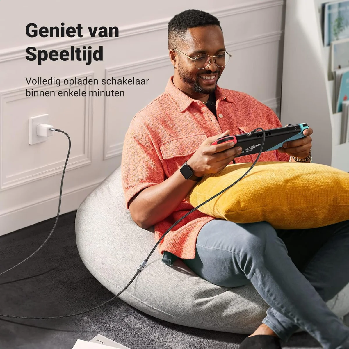 UGREEN 100W USB-C Male naar Female Verlengkabel 4K@60Hz 1M Zwart afbeelding 4