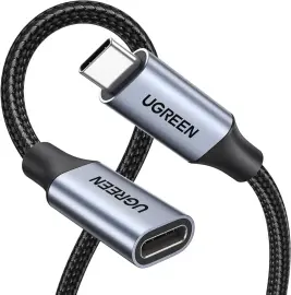UGREEN 100W USB-C Male naar Female Verlengkabel 4K@60Hz 1M Zwart