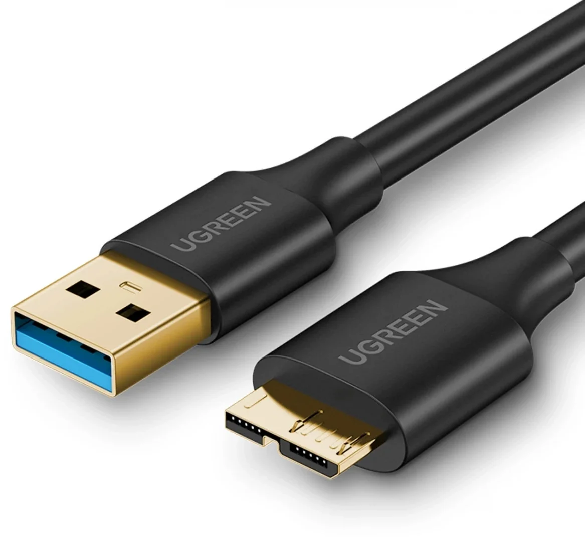 UGREEN USB naar Micro B Data en Laadkabel 10W 5Gbps 0.5M Zwart afbeelding 1