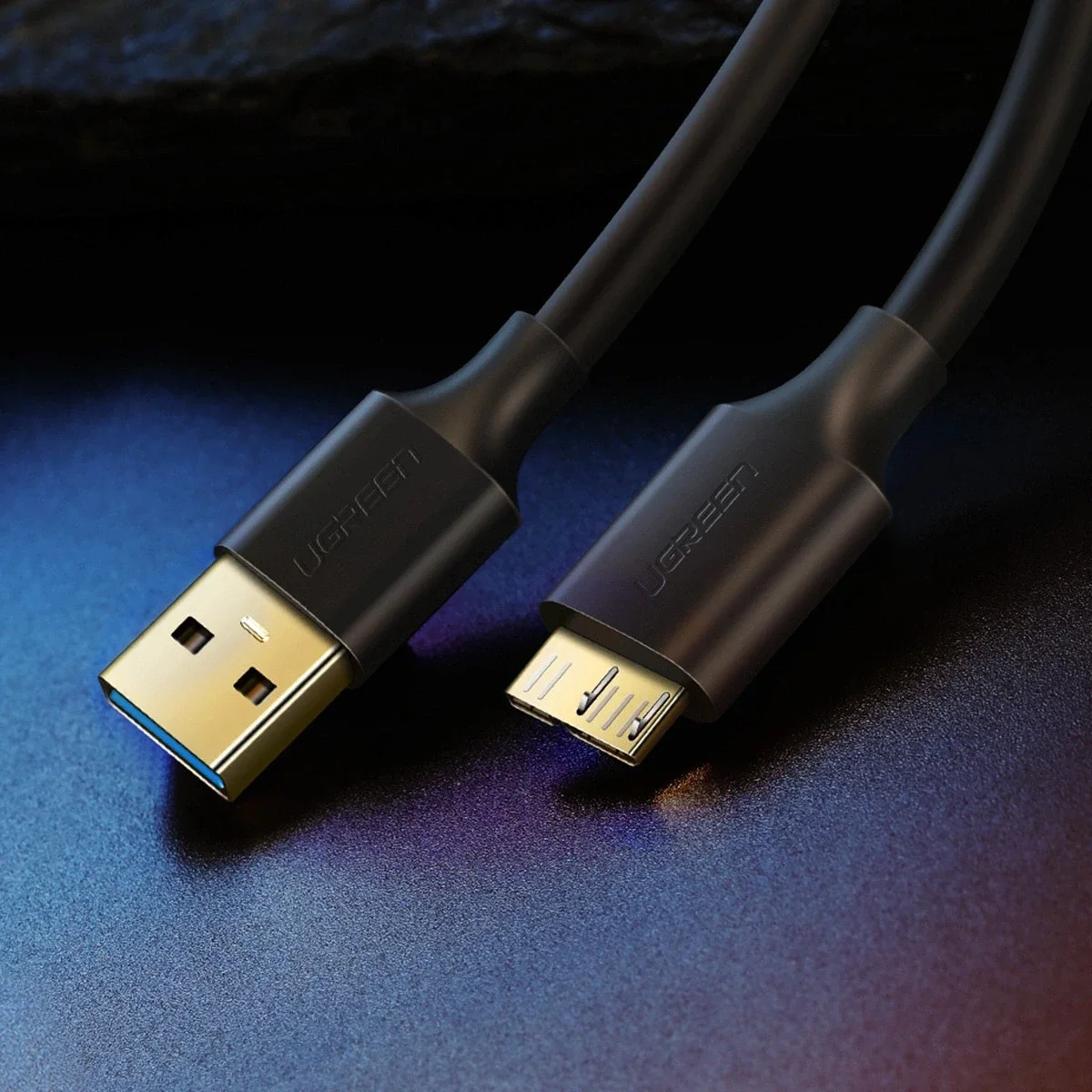 UGREEN USB naar Micro B Data en Laadkabel 10W 5Gbps 0.5M Zwart afbeelding 10