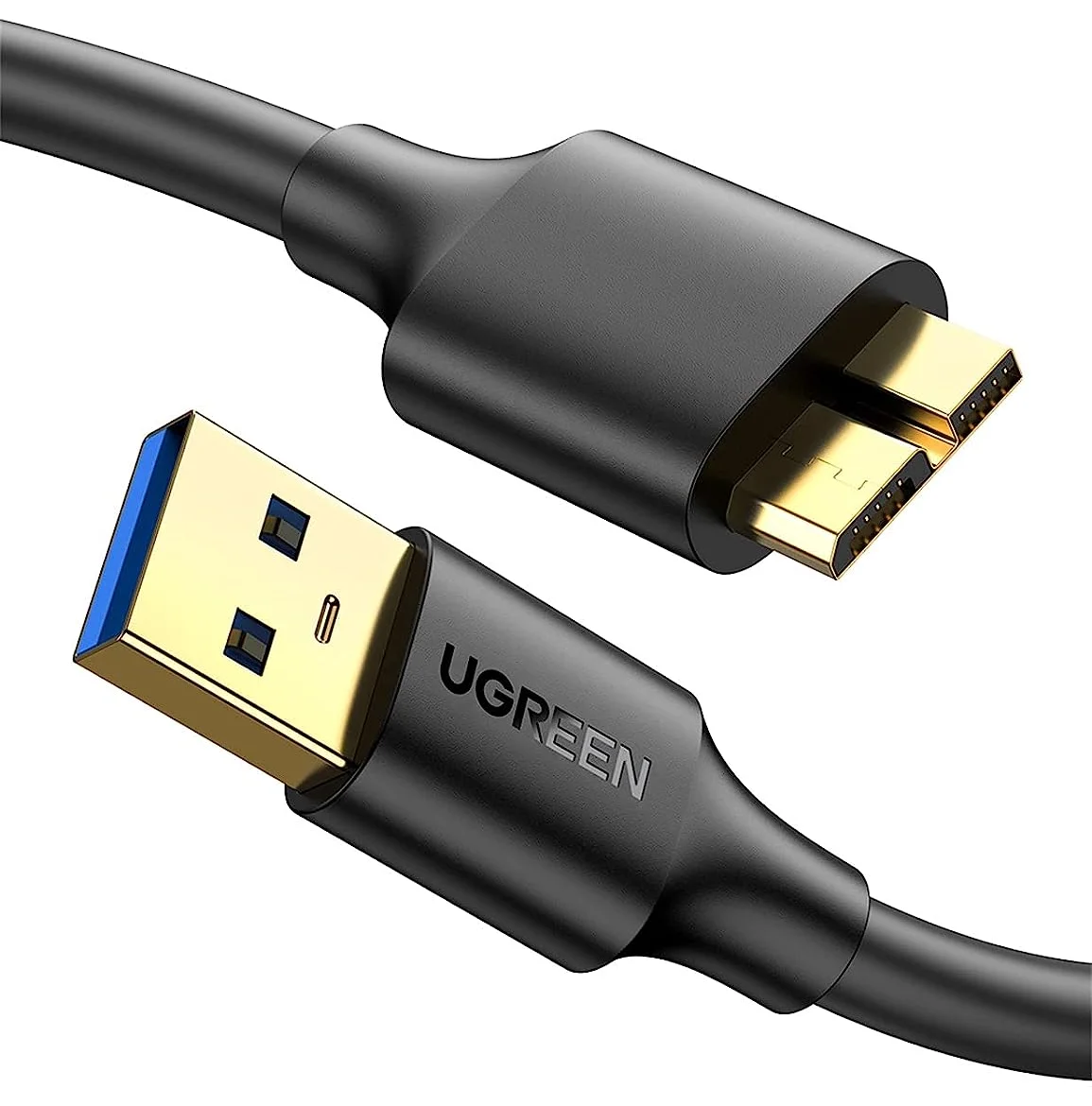 UGREEN USB naar Micro B Data en Laadkabel 10W 5Gbps 0.5M Zwart afbeelding 2