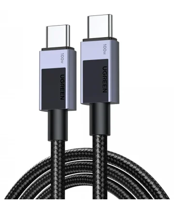 UGREEN USB-C naar USB-C Kabel 100W Power Delivery 2M Grijs Kabels