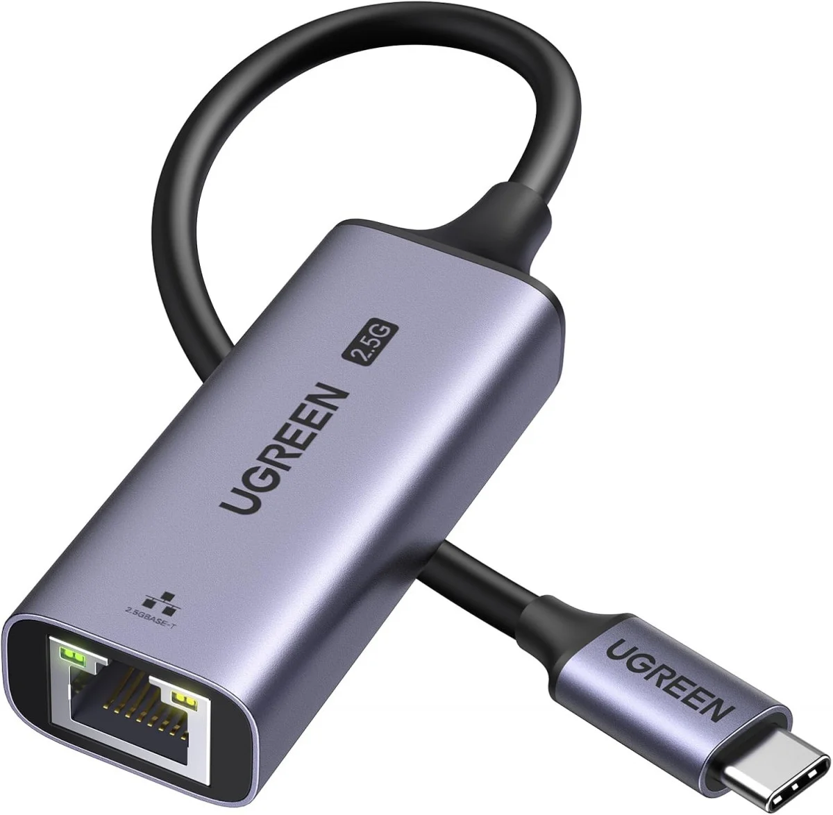 UGREEN USB-C 3.1 naar RJ45 Ethernet Netwerk Adapter 2500Mbps Gigabit afbeelding 1