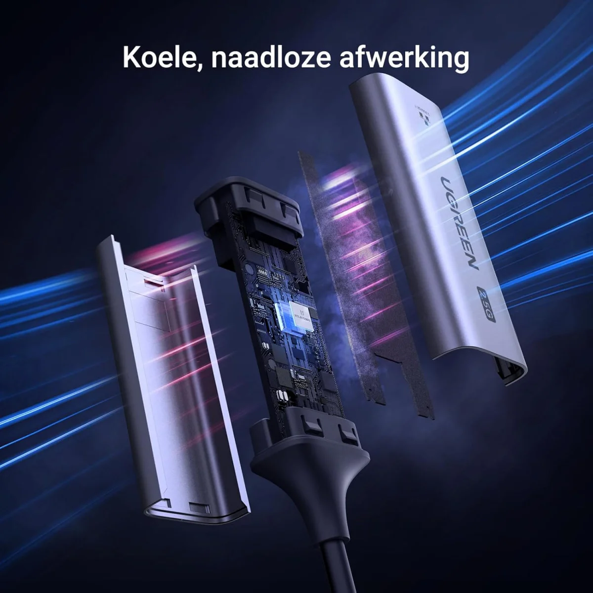 UGREEN USB-C 3.1 naar RJ45 Ethernet Netwerk Adapter 2500Mbps Gigabit afbeelding 7