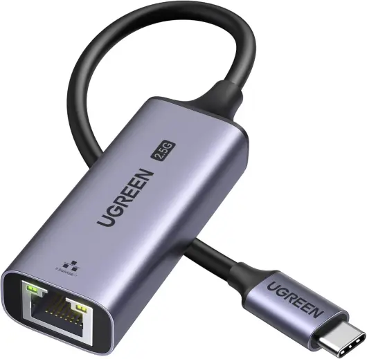 UGREEN USB-C 3.1 naar RJ45 Ethernet Netwerk Adapter 2500Mbps Gigabit afbeelding 1
